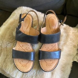Born wedge strap sandals